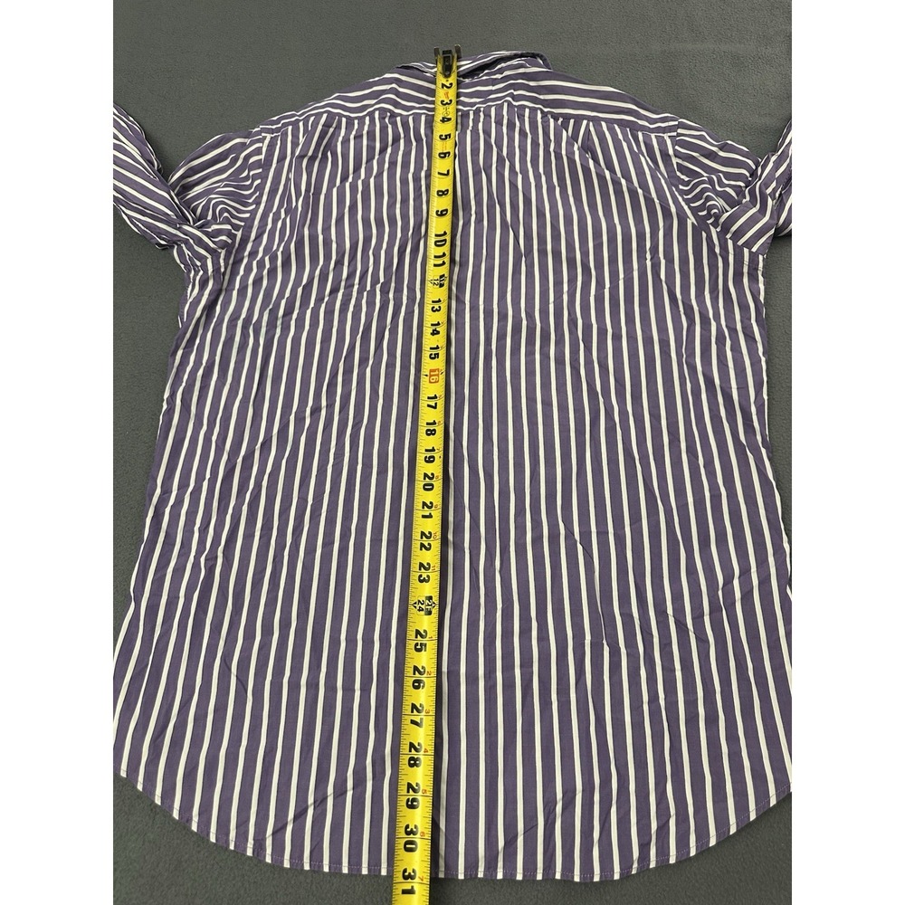 Ralph Lauren Purple Label Button Down Shirt Mens Medium Long Sleeve Made Italy - Picture 7 of 8